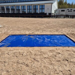 Upotettava kumivesimatto aaltoreunoin 2x4m